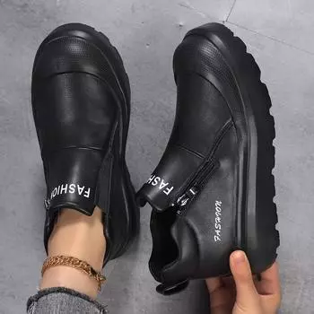 TUINANLE Повседневная обувь для женщин Мягкая подошва Для ежедневной носки Женские короткие ботинки Ретро мотоциклетные Толстая подошва Рабочие ботинки 40