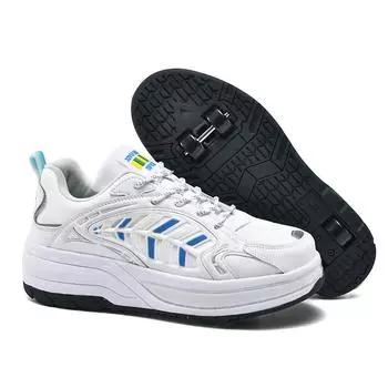 TUINANLE роликовые коньки, мужские двухрядные 4-колесные коньки, роликовые туфли двойного назначения, роликовые кроссовки, женская обувь