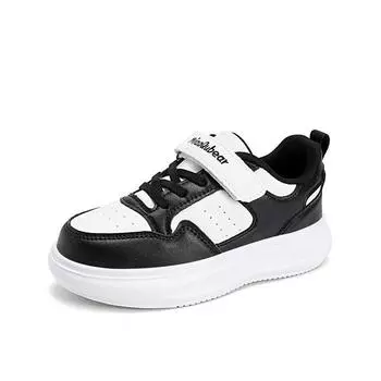 TUINANLE Shoes for Kids Casual Waterproof Platform Sneakers Teens Velcro Leather Sports Shoes