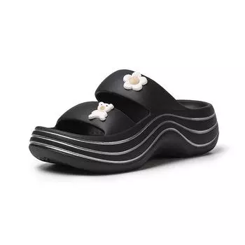 TUINANLE/тапочки унисекс, женские летние мягкие нескользящие пляжные туфли на платформе, повседневные сандалии из ЭВА