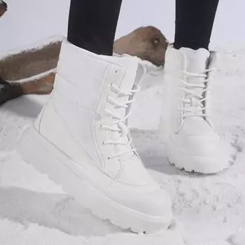 ТУИНАНЛЕ Весенне-осенняя обувь Женские современные ботинки Модные женские ботильоны Нескользящие Большого размера Ручной работы 36 белый