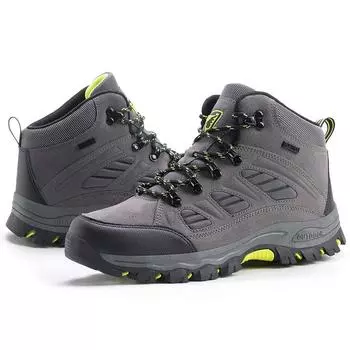 TUINANLE Весенние мужские высокие нескользящие походные ботинки женские износостойкие походные туфли на платформе для путешествий 39 серый