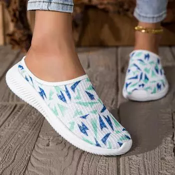 TUINANLE Весенние женские туфли на плоской подошве Повседневные тапочки Прогулочная обувь 36 серый