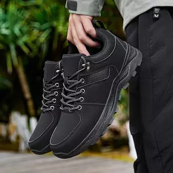 TUINANLE Women Men Hiking Shoes Outdoor Trekking Sports Climbing Camping Boots Non-slip Walking Jogging Trainers Sneakers 39 чёрный