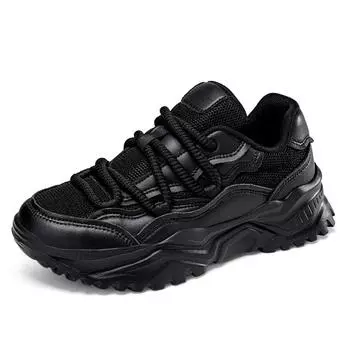 TUINANLE/женская обувь на массивном каблуке, повседневная спортивная обувь с сеткой на толстой подошве, женские прогулочные кроссовки на шнуровке