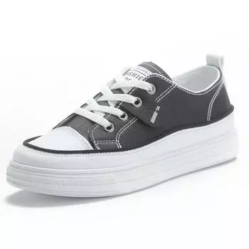 TUINANLE Женская повседневная обувь Кроссовки на платформе со шнуровкой Женские легкие черные кожаные туфли