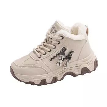 TUINANLE Женская зимняя обувь Мягкие теплые зимние ботинки Комфортные высокие кроссовки для ходьбы 36 хаки