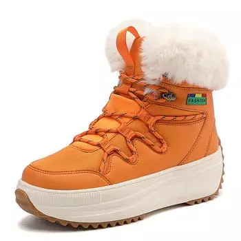 TUINANLE/женская зимняя обувь, зимние плюшевые массивные ботильоны, женская прогулочная теплая хлопковая обувь