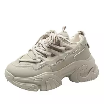 TUINANLE/женские кроссовки, повседневная обувь на высоком каблуке и платформе, женская прогулочная обувь, увеличивающая рост