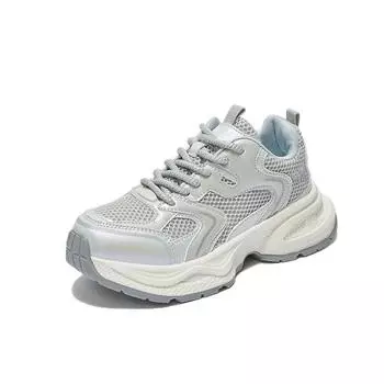 TUINANLE/женские кроссовки, сетчатые дышащие нескользящие кроссовки на платформе для девочек, обувь для папы на толстой подошве