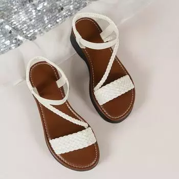 TUINANLE/женские сандалии, летние уличные повседневные плетеные тапочки больших размеров, женская нескользящая обувь на толстой подошве