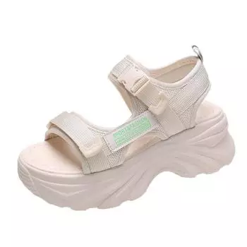 TUINANLE Женские сандалии, летние женские повседневные туфли на высоком каблуке и толстой подошве