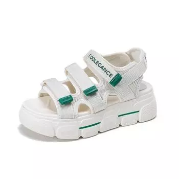 TUINANLE Женские сандалии на танкетке Летняя обувь на платформе и каблуке 36 чёрный