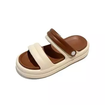 TUINANLE/женские тапочки, летние мягкие нескользящие туфли на платформе из ЭВА, женские уличные пляжные сандалии