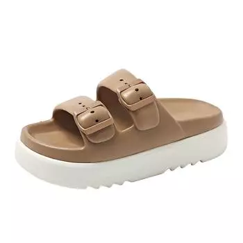 TUINANLE/женские тапочки, летние мягкие нескользящие сандалии, женская повседневная пляжная обувь из ЭВА на платформе