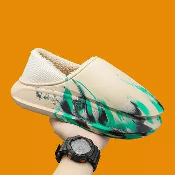 TUINANLE, зимние теплые тапочки, женская и мужская обувь, домашние шлепанцы, хлопковые сандалии на полу