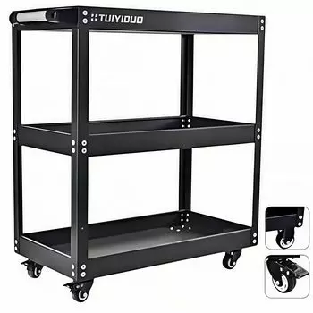 TUIYIDUO 3-х уровневый ящик для инструментов из легированной стали с инструментом для самостоятельного ремонта инструмента, японское руководство по эксплуатации в комплекте [Загрузить чёрный