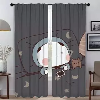 Тюль Bubu и Dudu для спальни, кухни, шторы для гостиной, затемняющие шторы, 2 шт., элегантные шторы для перегородок W50xH70cmx2pcs-CL