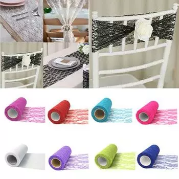 Тюль кружевной рулон катушки для юбки-пачки DIY Свадебная вечеринка стул Настольная дорожка декор