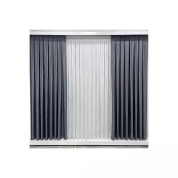 Тюль со снежным узором