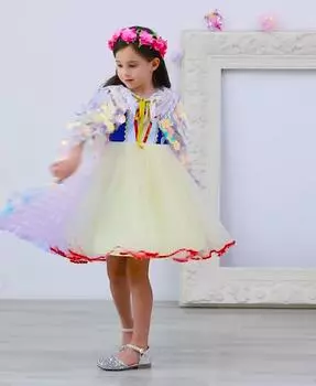 Тюлевая накидка принцессы с блестками для девочек, праздничный костюм, плащи на Хэллоуин, мантия для выступлений, верхняя детская шаль для косплея S