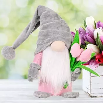 Tulip Delightful Plush Doll In Gray And Pink For Birthday And Gifts Christmas Gray Tulip