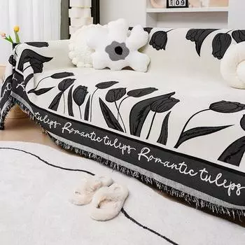 Чехол для дивана Tulip Four Seasons, универсальное полотенце из шенилла, нескользящее, цельное, утолщенное, для гостиной. 180*130cm