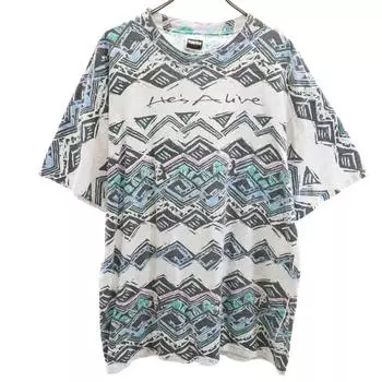 TULTEX 90s Old Christ Overall handle Short sleeve Jesus Print T-shirt Men s Used