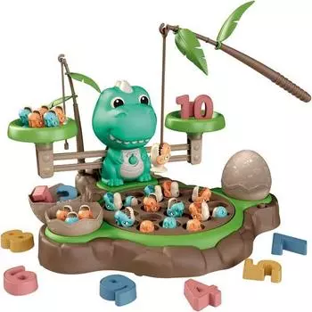 Tuma C&D Dinosaur Island: сбалансированная игра о рыбалке, смешанные цвета, популярные корейские игрушки