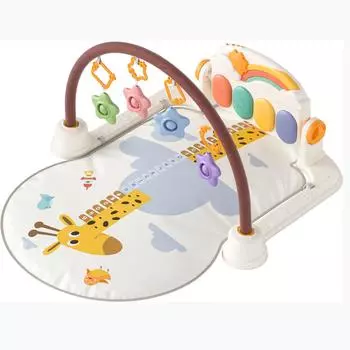 TUMAMA Kick and Play Piano Baby Gym, детский игровой тренажерный зал, игровые коврики для раннего развития, игрушки, рождественские подарки для младенцев и новорожденных мальчиков и девочек 88*73*50cm