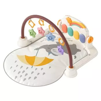 TUMAMA Kick and Play Piano Baby Gym, детский игровой тренажерный зал, игровые коврики для раннего развития, игрушки, рождественские подарки для младенцев и новорожденных мальчиков и девочек 88*73*50cm