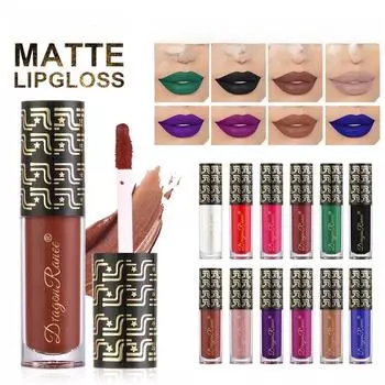 Туманная матовая фиолетовая, синяя, зеленая, черная помада не прилипает к чашке, блеск для губ, глазурь для губ, чтобы съесть цвет земли 01