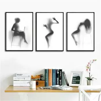 Туманная перспектива, сексуальные женские работы, печать на плакатах, картина маслом на холсте, настенные художественные фрески, фотографии для украшения гостиной 21cm30cm NoFrame