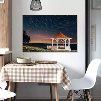 Туманность Облака Галактика Холст Картина Кемпинг Астрономическая Вселенная Космос Звездное небо Настенный декор Главная Спальня Современные картины 21cm30cm NoFrame белый