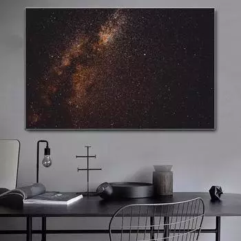 Туманность Планета Космические звезды Пейзажные постеры и принты Холст Картина Настенная картина для гостиной Декоративная картина Искусство без рамки 21*30cm