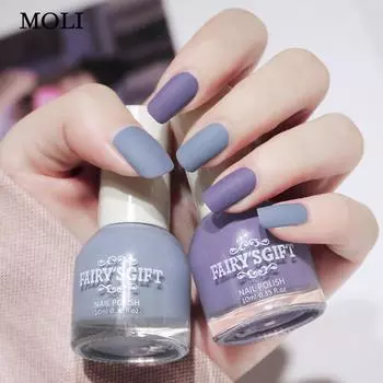 Туманный матовый лак для ногтей Стойкий неотслаивающийся скраб Бесцветная прозрачная эмаль для ногтей без запекания 10g/ml