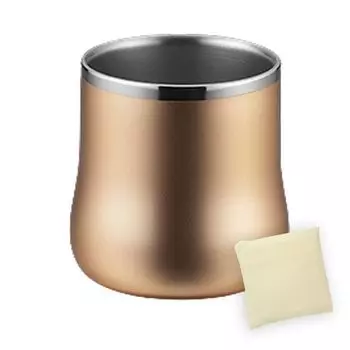 Тумблер из нержавеющей стали с двойными стенками, кружка DX без BPA, цвет шампанского золота, 230 мл, сделано в Японии, эко-сумка, сделано в J-kitchens 18/8 (Включая Вьетнам)