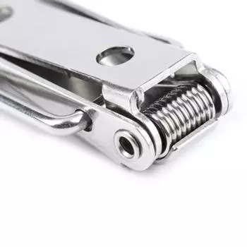 Тумблер из нержавеющей стали с замком в коробке, аппаратная пряжка с замком, подпружиненная защелка Nickel plated iron