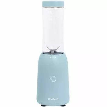Tumbler Mixer Juicer 280ml Small Smoothie Ice Blue [Yamazen] (with lid/case) YMF-280(IB)
