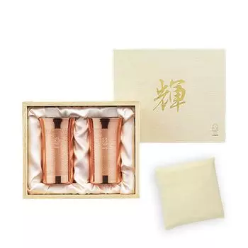Tumbler Pure Copper Bite Set of 2 150ml Made in Japan Made in Vietnam J-kitchens (SimpleBag Set)