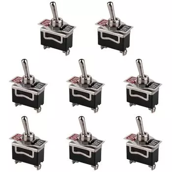 Тумблер ВКЛ-ВЫКЛ, 2 контакта, 15 А, 250 В, 20 А, 125 В, SPST, кулисный переключатель, водонепроницаемая крышка