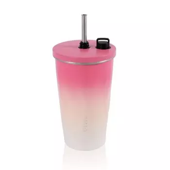 Tumbler with special stainless with travel water large double wall structure [COMFORT ZONE] straw, holder, steel, heat/cold, lid, portable, tumbler,