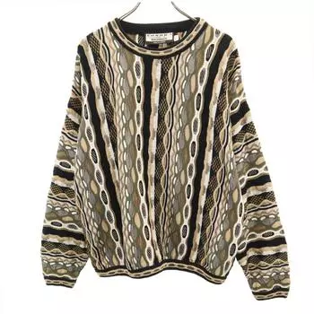 tundra 90s Made in Canada Old Long sleeve 3D knit XL sweater Men s Used