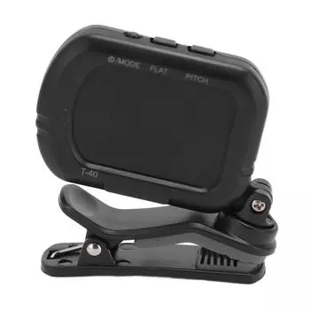 Тюнер для гитары с зажимом, черный ЖК-дисплей, A0 27,5 Гц - C8 4186 Гц, быстрый отклик, скрипичный тюнер для бас-гитары U