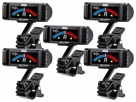 Тюнер KORG для гитары, набор из 5 предметов - Clip-on AW-LT100G