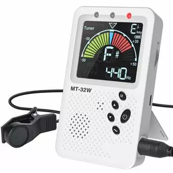 Тюнер LEKATO с метрономом 3 в 1 цифровой для с клипсой легкий метроном звукосниматель вокальный цифровой ритм светодиодный цвет USB многофункциональный режим тюнера,