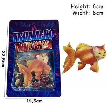 Tung Tung Tung Sahur Tralalero Tralala 3D Printed Toys Bombardiro Crocodilo Italian Brainrot Figurine Anime Dollhouse Miniatures