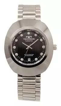 Вольфрам Дата T9C12SB Серебро [Technos] Мужские чёрный