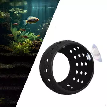 Туннель для аквариумных рыбок, укрытие для петушка и рептилий чёрный