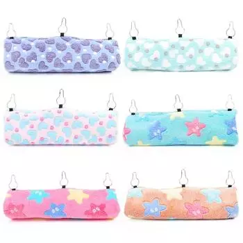 Туннель для хомяка, теплый сахарный планер, кровать для мелких животных, хорька, белка, качели-гнездо, плюшевый туннель, аксессуары для морской свинки